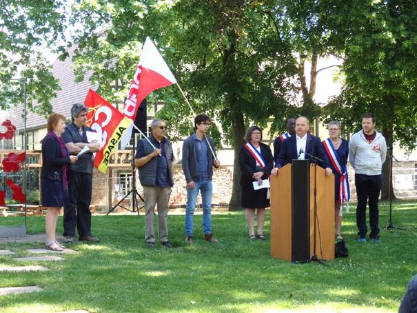 Hommage syndical franco-allemand aux résistants et victimes du nazisme