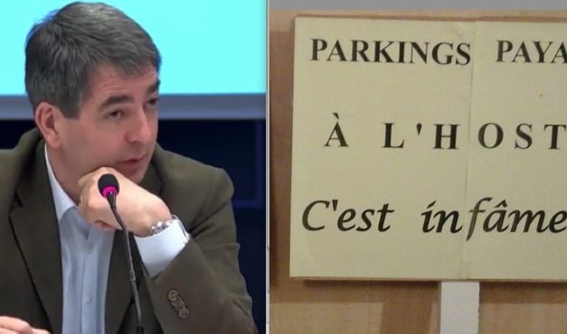A Mulhouse, Jean Rottner travaille du ticket (jaune)