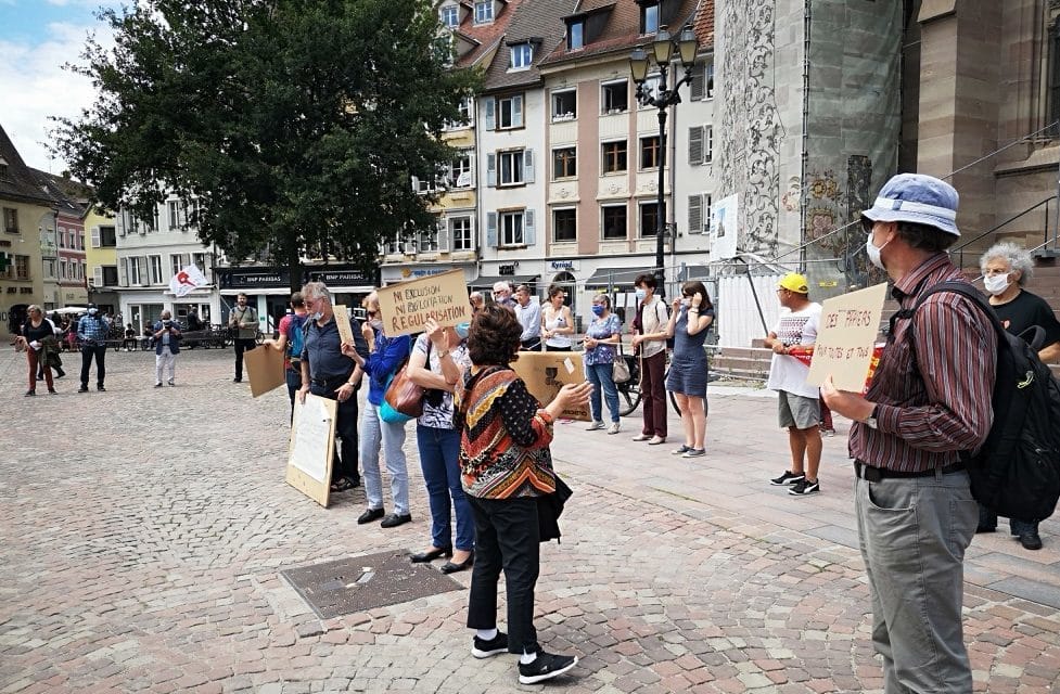 A Mulhouse, un rassemblement pour la journée mondiale de solidarité avec les réfugiés