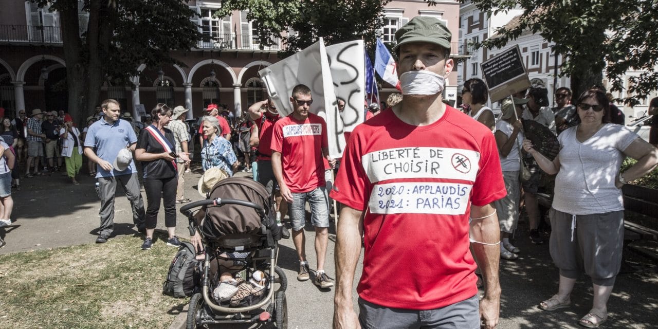 Sixième mobilisation contre le pass sanitaire à Mulhouse