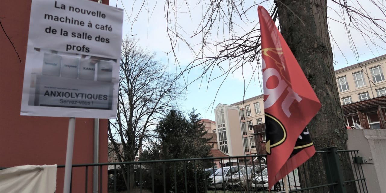A Mulhouse, des enseignant-es en grève au lycée Charles Stoessel