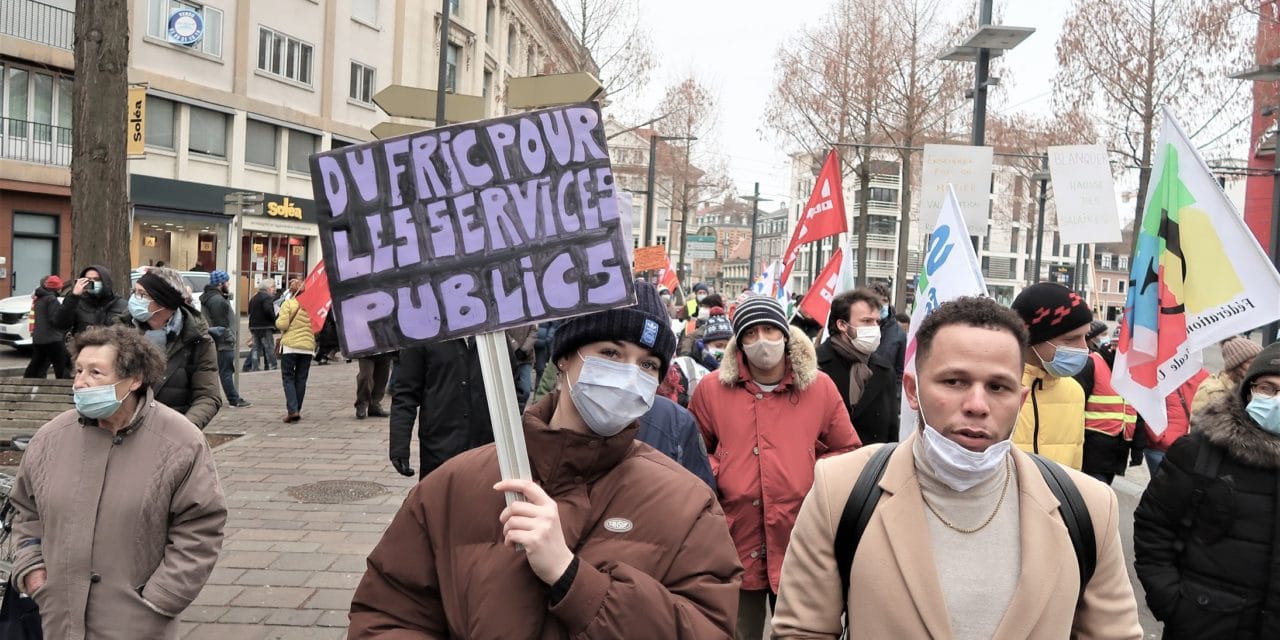 Quelques centaines de manifestants pour la hausses des salaires à Mulhouse