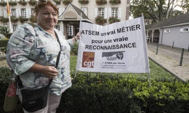 Des ATSEM de la ville de Mulhouse une nouvelle fois en grève