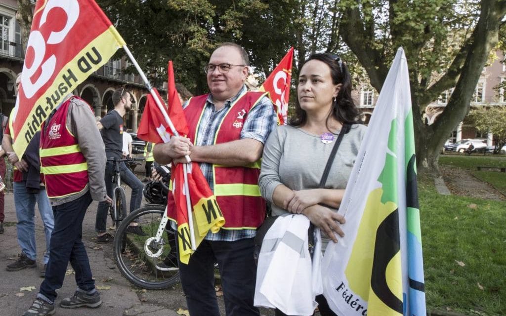 Journée de mobilisation interprofessionnelle à Mulhouse