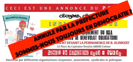 Condamnation de militants d&rsquo;Unser Land, interdiction d&rsquo;une manifestation sur l&rsquo;obligation d&rsquo;activité avec le RSA : quand l&rsquo;autoritarisme d’État se banalise