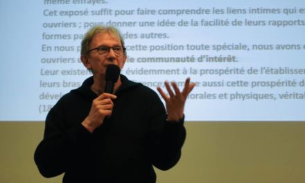 Henri Eckert, professeur de sociologie, en conférence pour son livre sur les mutations qui ont favorisé le vote Le Pen dans la Vallée de la Thur