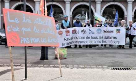 Fonction publique : plus d&rsquo;une centaine de manifestants à Mulhouse, pour de meilleurs salaires et conditions de travail