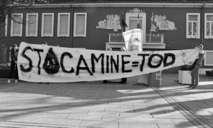 A Wittelsheim, près de Mulhouse, citoyens français et allemands, députés, élus, associations… et un drone, participaient à la manifestation contre Stocamine