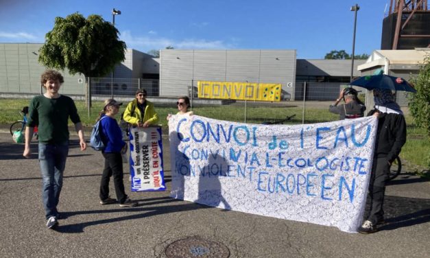 A Mulhouse-Wittelsheim, un convoi de l&rsquo;eau 2024 au départ du site de Stocamine