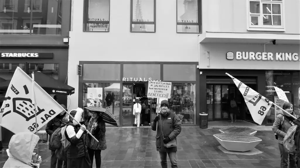 A Mulhouse, une manifestation contre le mal-logement à l&rsquo;occasion de la fin de la trêve hivernale