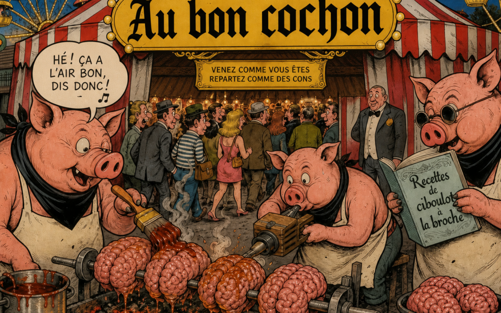 « Le Canon français » débarque à Colmar : derrière la ripaille du porc à la broche, un lourd fumet de reconquête identitaire